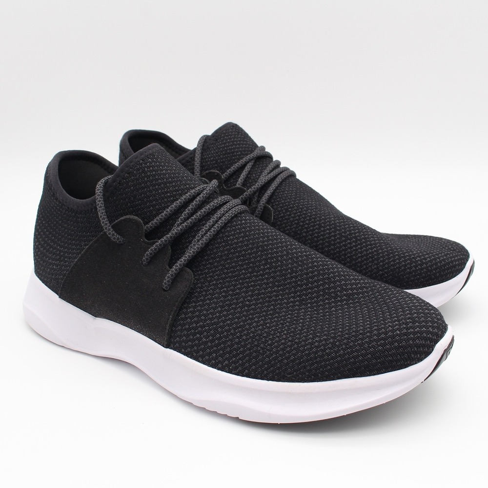 Vessi Everyday Casual Sneakers Mens Size 10 Black Synthetic Lace Up